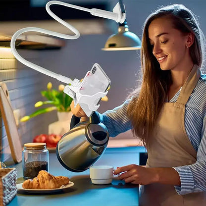 New Lazy Bracket Mobile Phone Holder Gooseneck Stand Stents Flexible Bed Desk Table Clip Bracket for Smartphone Support