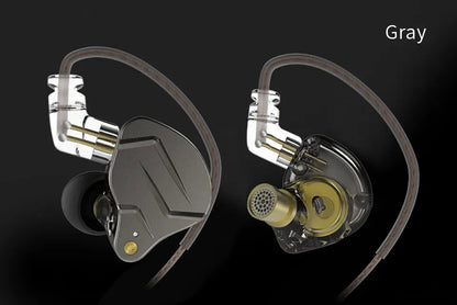 KZ ZSN PRO Earphones 1DD+1BA Hybrid Drive HIFI Bass Earbud Replaceable Cable