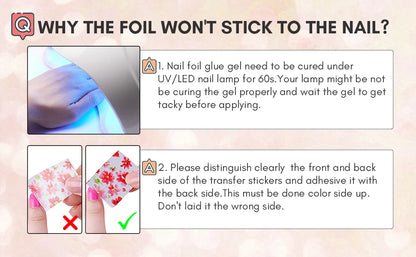Makartt Nail Foil Glue Gel for Nail, Foil Gel Transfer for Nails Art Stickers Strong Adhesion Foil Transfer Gel Soak Off Salon