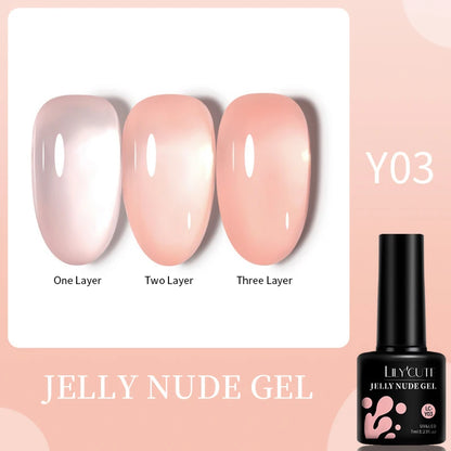 LILYCUTE Ancora Red Autumn Winter Gel Nail Polish Semi Permanent Soak Off UV LED Gel Varnish Manicure Nail Supplies