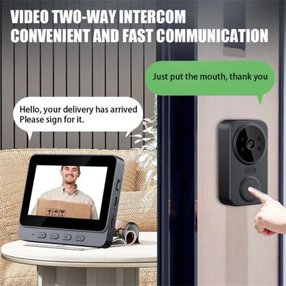 Wireless Video Doorbell Camera Bundle Smart Security with Night Vision 2.4G WiFi HD Motion Detection Cloud Storage