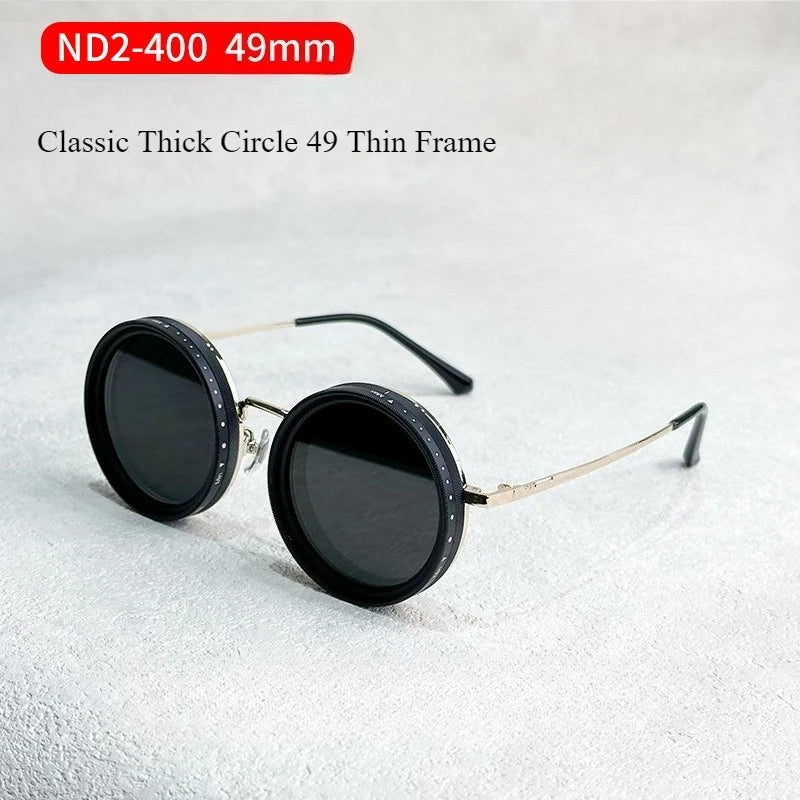 ND9 adjustable dimming sunglasses men women handmade innovative outdoor fishing UV400 polarized sun glasses support myopia lens