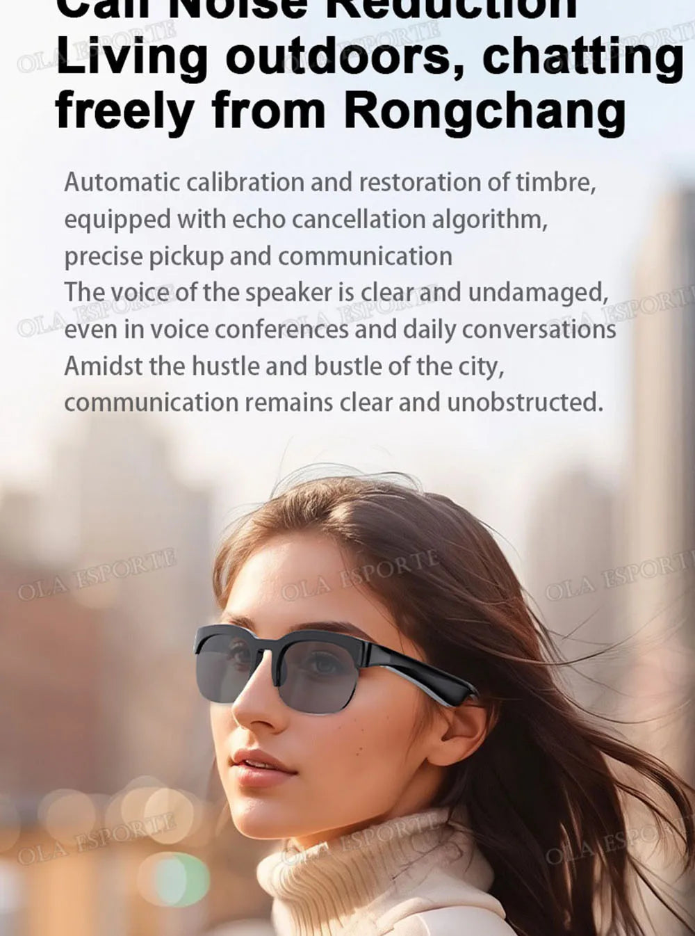 New Camera Control Smart Glasses 2025 Music Sunglasses Headphones Wireless Bluetooth Call Headset HIFI Audio glasses For Android