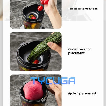 850W Slow Masticating Juicer Machine 75mm Wide Chute Vertical Spiral Extractor Home Use For Fruits Vegetables Higher Juice Yield