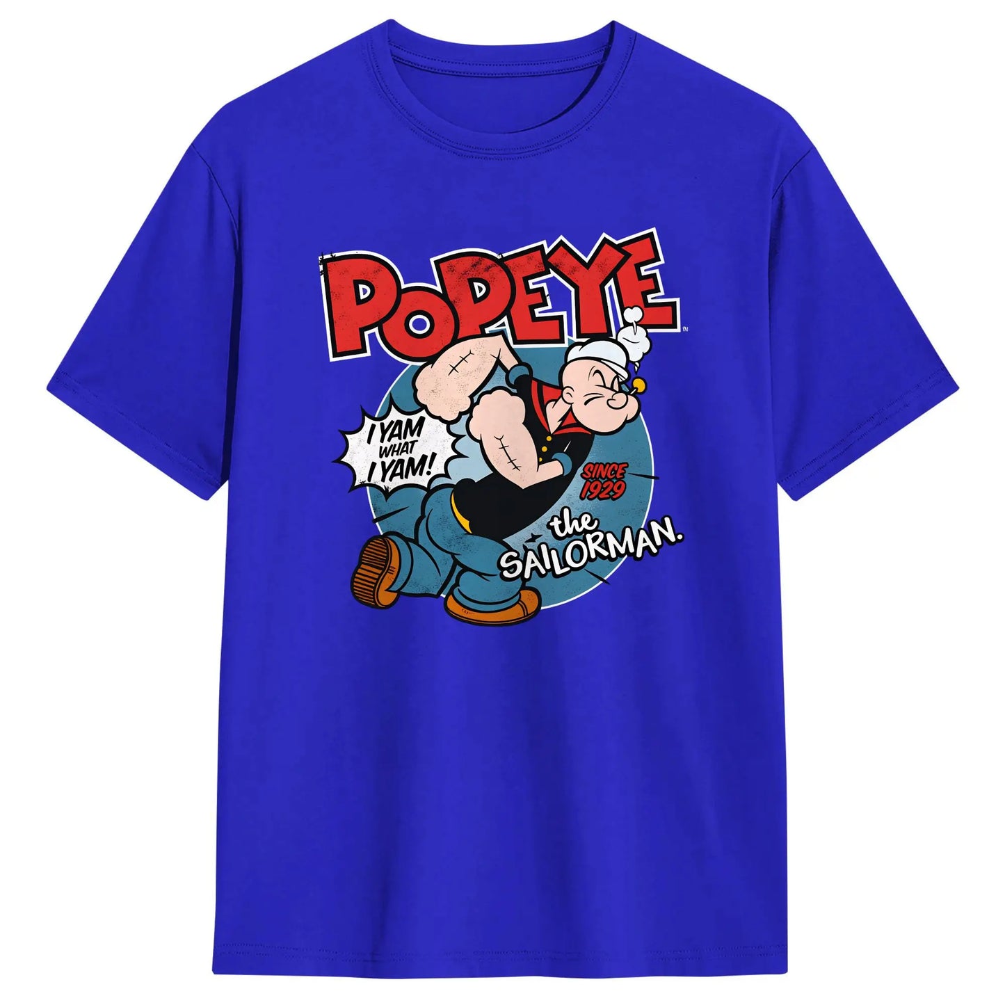 Popeyed The Sailorman I Yam What I Yam T Shirt Summer  Streetwear T-Shirts Cotton Trending Tshirt For Men's Casual Tees