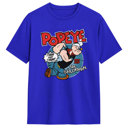 Popeyed The Sailorman I Yam What I Yam T Shirt Summer  Streetwear T-Shirts Cotton Trending Tshirt For Men's Casual Tees
