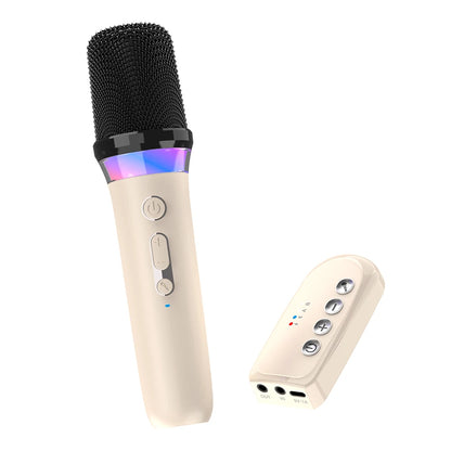 New DS-K2 Karaoke Companion Bluetooth Wireless Moving-Coil Microphone With RGB Light KTV DSP Mixer System For Wired Speaker Car