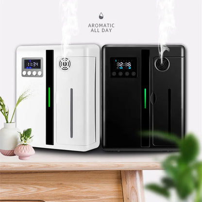 Smart Scent Machine Aroma Diffuser Wall Mounted Hotel 160ML Essential Oil Diffuser With Fan For Large Area Hotel Lobby Office