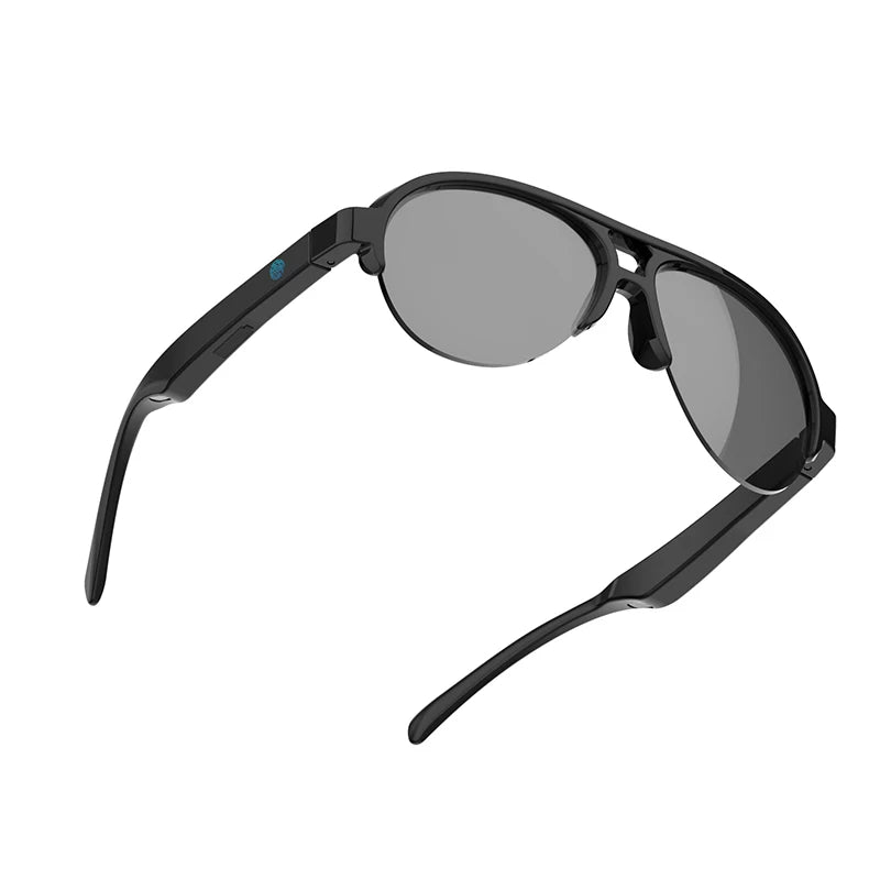 F08 Open-Ear Design Music & Calls Wireless Audio Eyewear Polarized Lenses Built-in Mic Semi-Rim Bluetooth Sunglasses