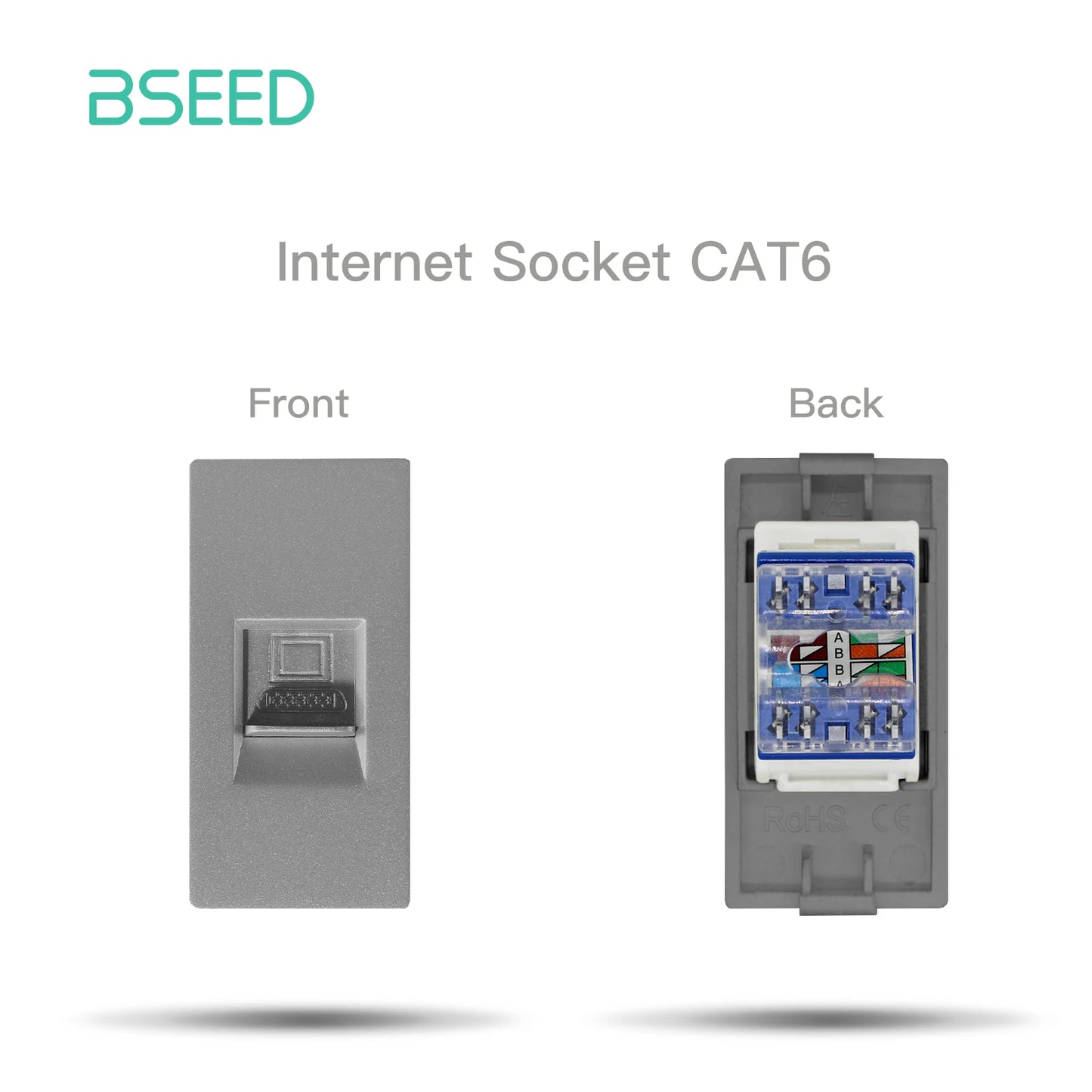 BSEED Glass Frames EU Standard HDMI Tel Sockets Module Part Internet Wall Sockets TV DIY Function Base USB CAT5 Satellite Parts