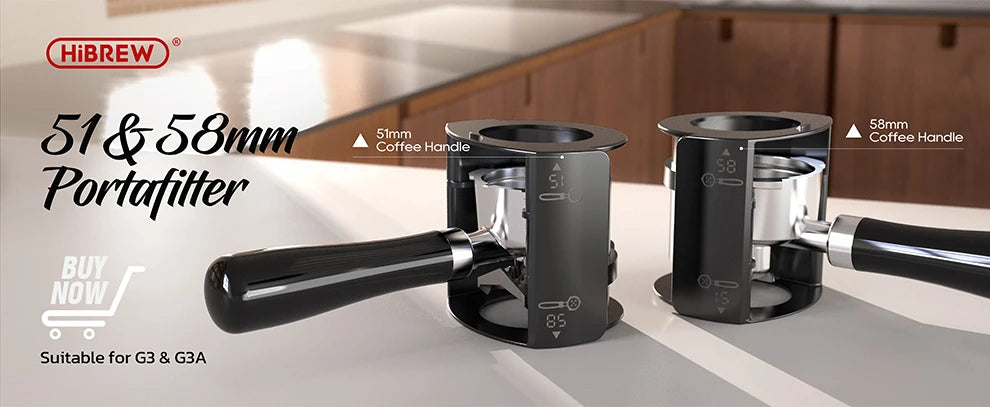 HiBREW Coffee Mill Automatic Electric Coffee Grinder with 31 Gears for Espresso American Coffee Pour Over Visual Bean Storage G3