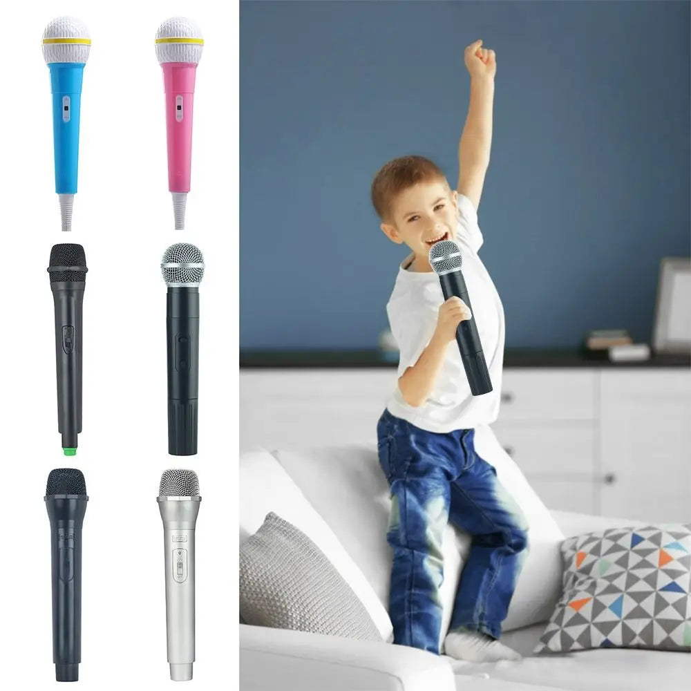 Party Practice Microphone Microphone Prop Simulate Speech Prop Toy Fake Microphone Karaoke Stage Costume Prop Microphone Play