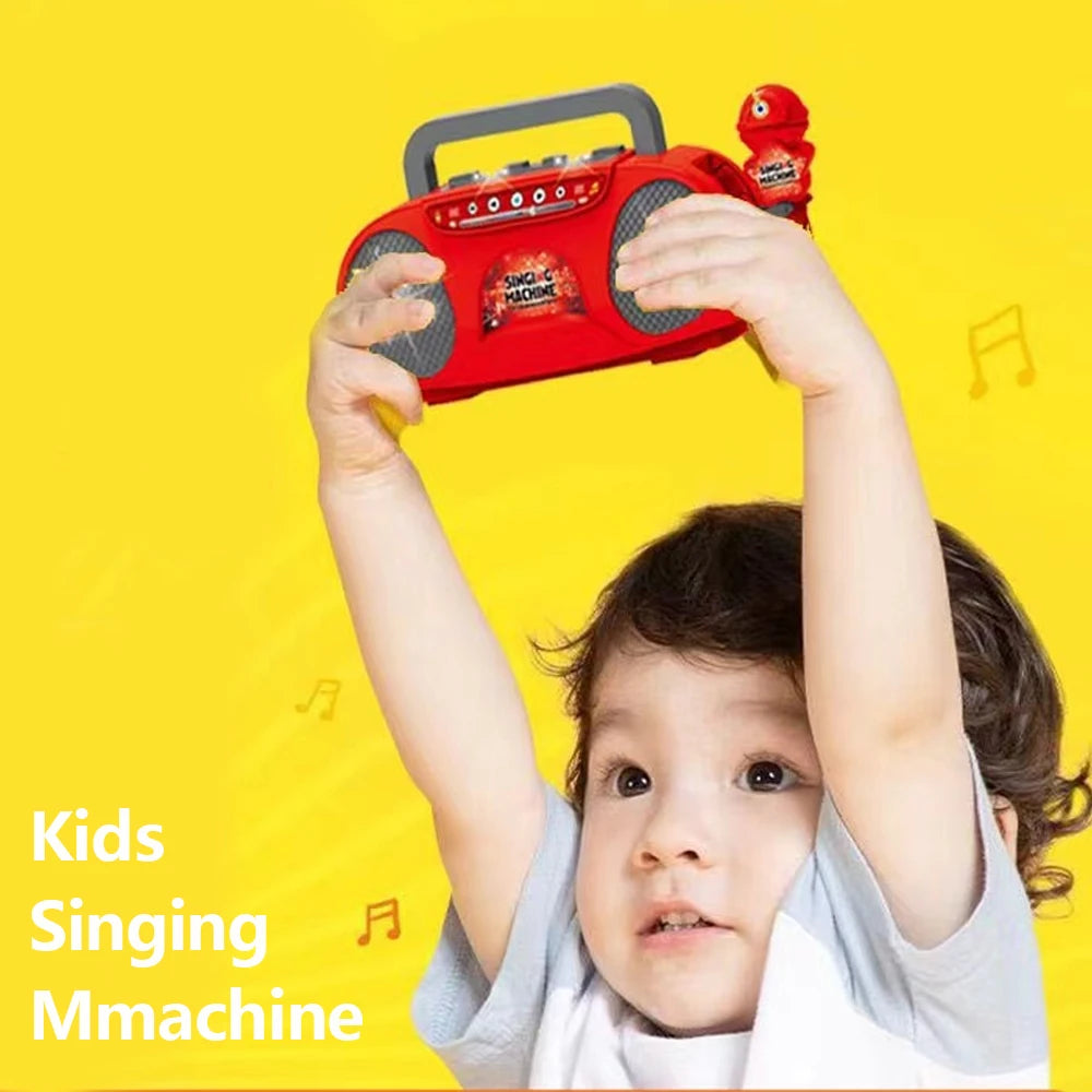 Kids Speaker Microphone Karaoke Music Instrument Children Singing Toys Baby Games Educational Toys for Girls Boys Kids Gifts