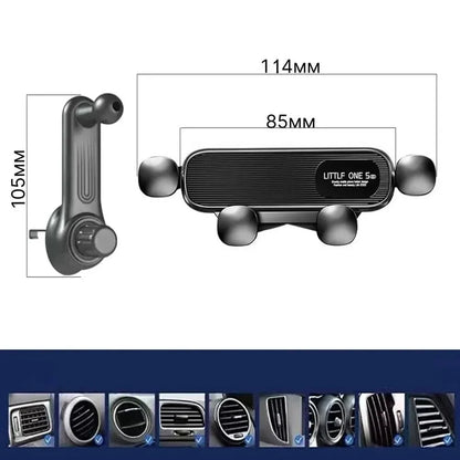 New Gravity Car Phone Holder for 4.7-7 inch Mobile Phone Car Air Vent Phone Mount Universal Shockproof GPS Clip Smartphone Stand