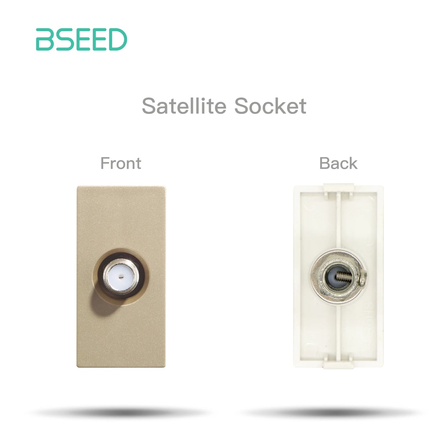 BSEED Glass Frames EU Standard HDMI Tel Sockets Module Part Internet Wall Sockets TV DIY Function Base USB CAT5 Satellite Parts