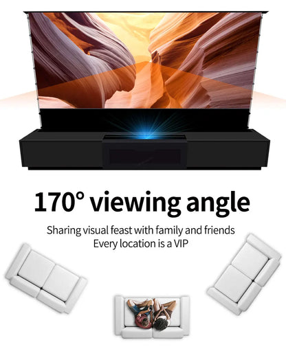 100-120inch Motorized Projection Smart UST Laser Projector Cabinet Living Room Integrated UST Projector Cabinet for Home Theater
