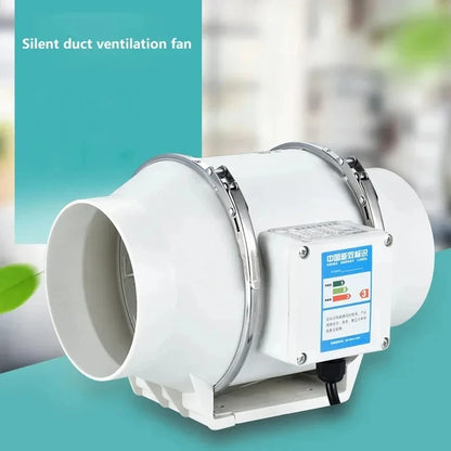 Exhaust Pipe Fan Ventilation Fan Pipe Fan Inline Duct Fan Ventilation Exhaust Blower Fans Quiet For Ducting