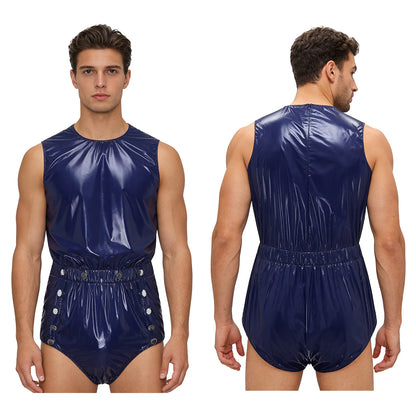 Men Women Waterproof Bodysuit Washable Leak-proof Diaper Cover Swimwear Clubwear Elderly Alzheimer Bedridden Adaptive Clothing