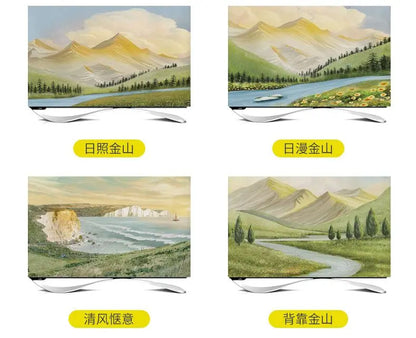 TV Cover Aesthetic three-dimensional sense Household Hanging LCD TV Dust 24-75 Inch Living Room Decoration for Televisions