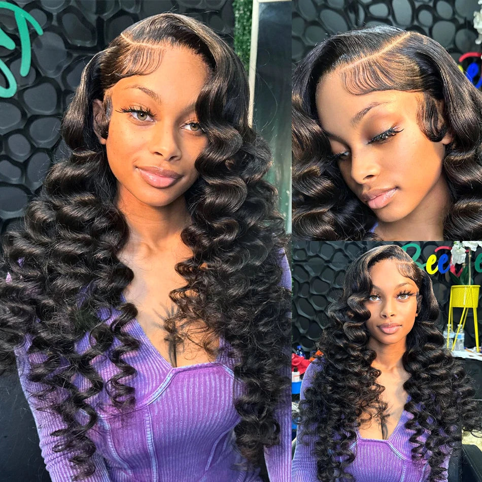 Loose Deep Wave Bundles 100% Virgin Raw Brazilian Human Hair Weave 1/3/4   Bundle Deals Hair Extension Double Weft Wholeasle 30"