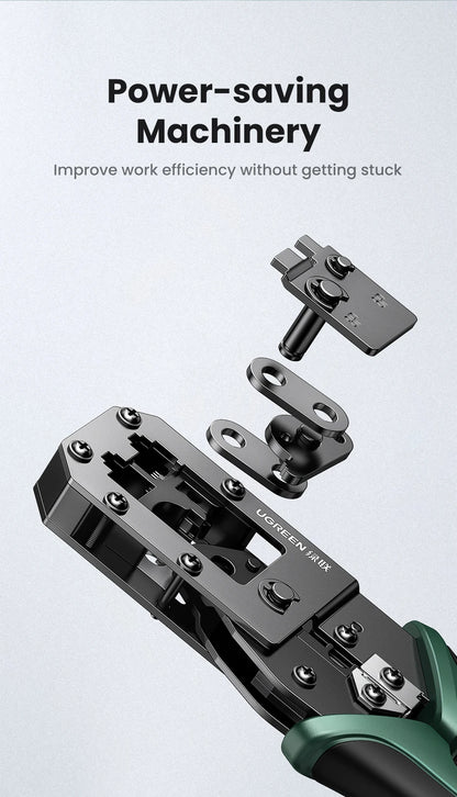 UGREEN RJ45 Crimper Tools RJ45 Crimping Pliers for CAT6/7 Ethernet Lan Cable Network Cutter Stripper Plier Multifuntion Tool