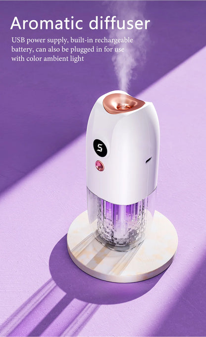 Multifunctional rechargeable portable essential oil diffuser Multiple aroma aromatherapy essential oils can be used in home cars
