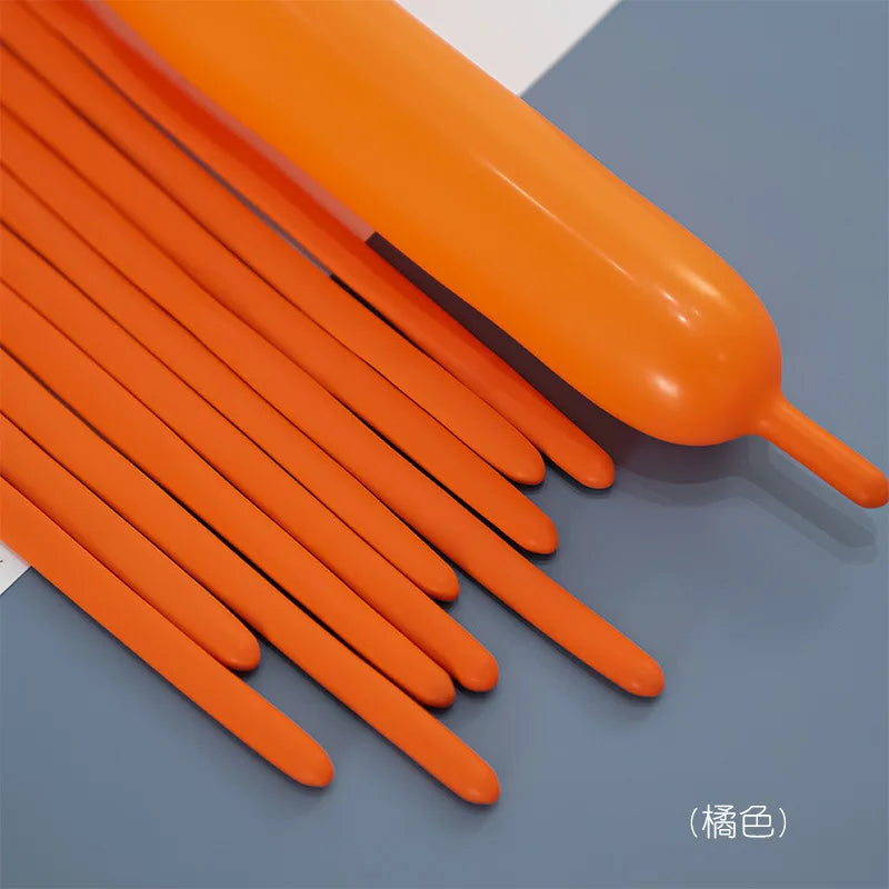 100pcs Thickening Long Balloons for Tying Arch Twisting Latex Modeling Skinny Birthday Balloon for Kids Party Wedding Decoartion