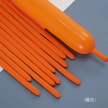 100pcs Thickening Long Balloons for Tying Arch Twisting Latex Modeling Skinny Birthday Balloon for Kids Party Wedding Decoartion