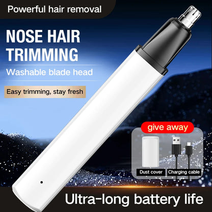 Electric new nose hair trimming rechargeable cleaning nose hair removal and repair tool scissors shaving tool