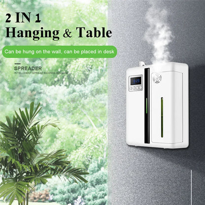 Smart Scent Machine Aroma Diffuser Wall Mounted Hotel 160ML Essential Oil Diffuser With Fan For Large Area Hotel Lobby Office