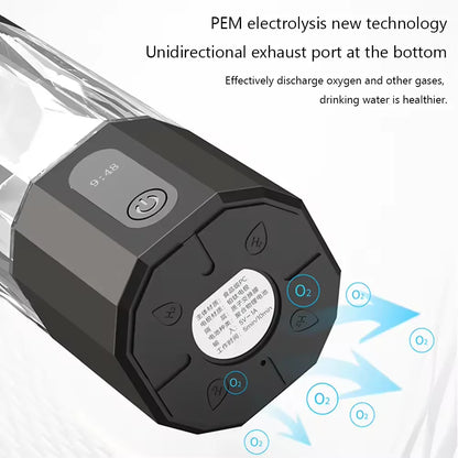 High Quality 6000-8000PPB Hydrogen Rich Water Bottle Cup Portable USB Powered Hydrogen Water Generator for Household Use