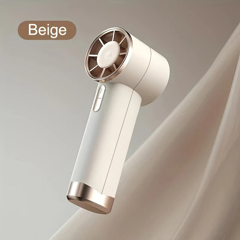 Mini Portable Handheld Fan Instant Ice Mode 100 Winds Speeds Adjustable 3000mAh Electric Fans Rechargeable Outdoor Personal Fan