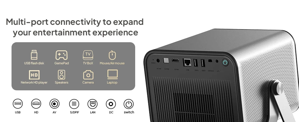 BYINTEK R90 Max 1080P Projector 4K Full HD DLP 2200 ANSI Lumens Android TV 13.0  3D 4K Supported Smart  Home Theater  Projector