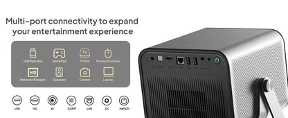 BYINTEK R90 Max 1080P Projector 4K Full HD DLP 2200 ANSI Lumens Android TV 13.0  3D 4K Supported Smart  Home Theater  Projector