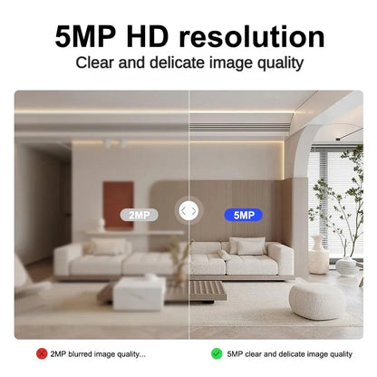 5MP 4G SIM Card Mini Camera Indoor Night Vision Surveillance Security Monitoring Rechargeable 3000 mAh Battery Powered Home Cam