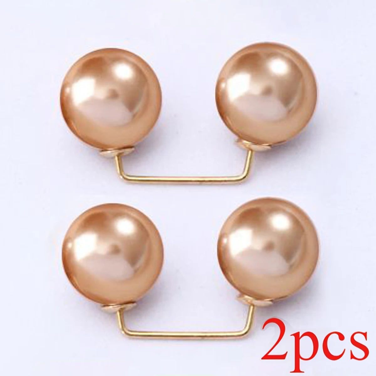 2pcs Pearl Jeans Ankle Clip, Chest Anti Light Needle, Anti Stepping Slipper Buckle, Pants Length Adjuster