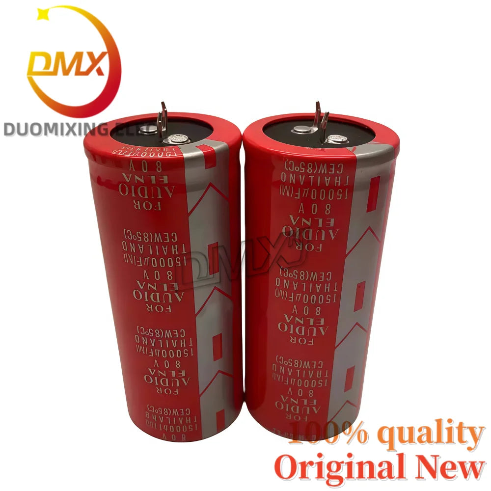 2Pieces/LOT Red robe 15000UF 80V 10000UF 22000UF 50V 63V 100V 35*70MM High quality Audiophile power amplifier filter capacitor