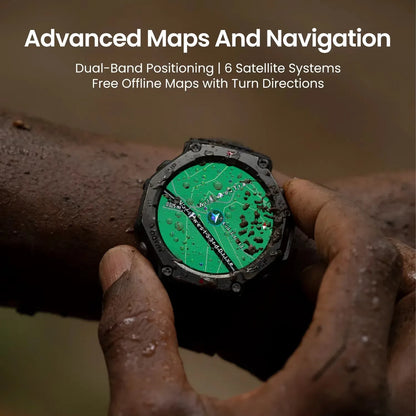 Amazfit T-Rex 3 Smartwatch 48mm AMOLED Display 6 Satellite Systems Dual Band GPS 170 Sports Mode Smart Watch