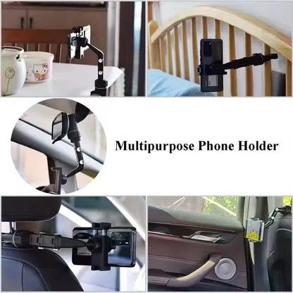 Universal Automotive Mobile Phone Bracket Rearview Mirror Fixed Rotary Adjustment Cross Border Automotive Bracket