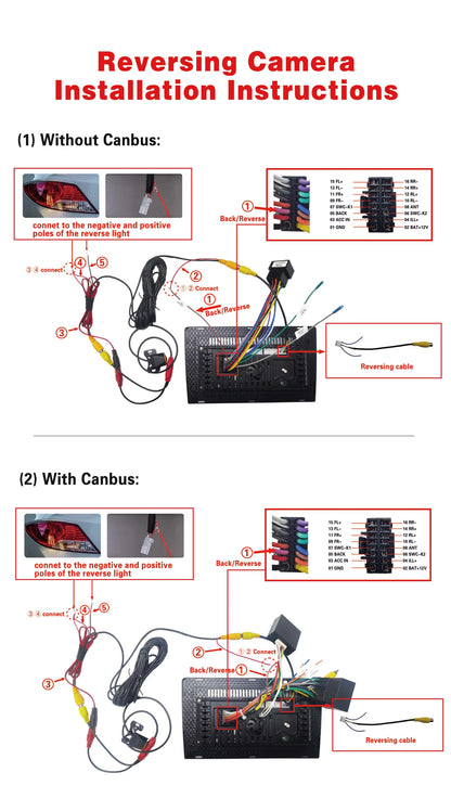 GcPaSr AHD 1920x1080P Car Rear View Camera 200° Fisheye Golden Lens Full HD Night Vision Vehicle back Car reversing Front Camera