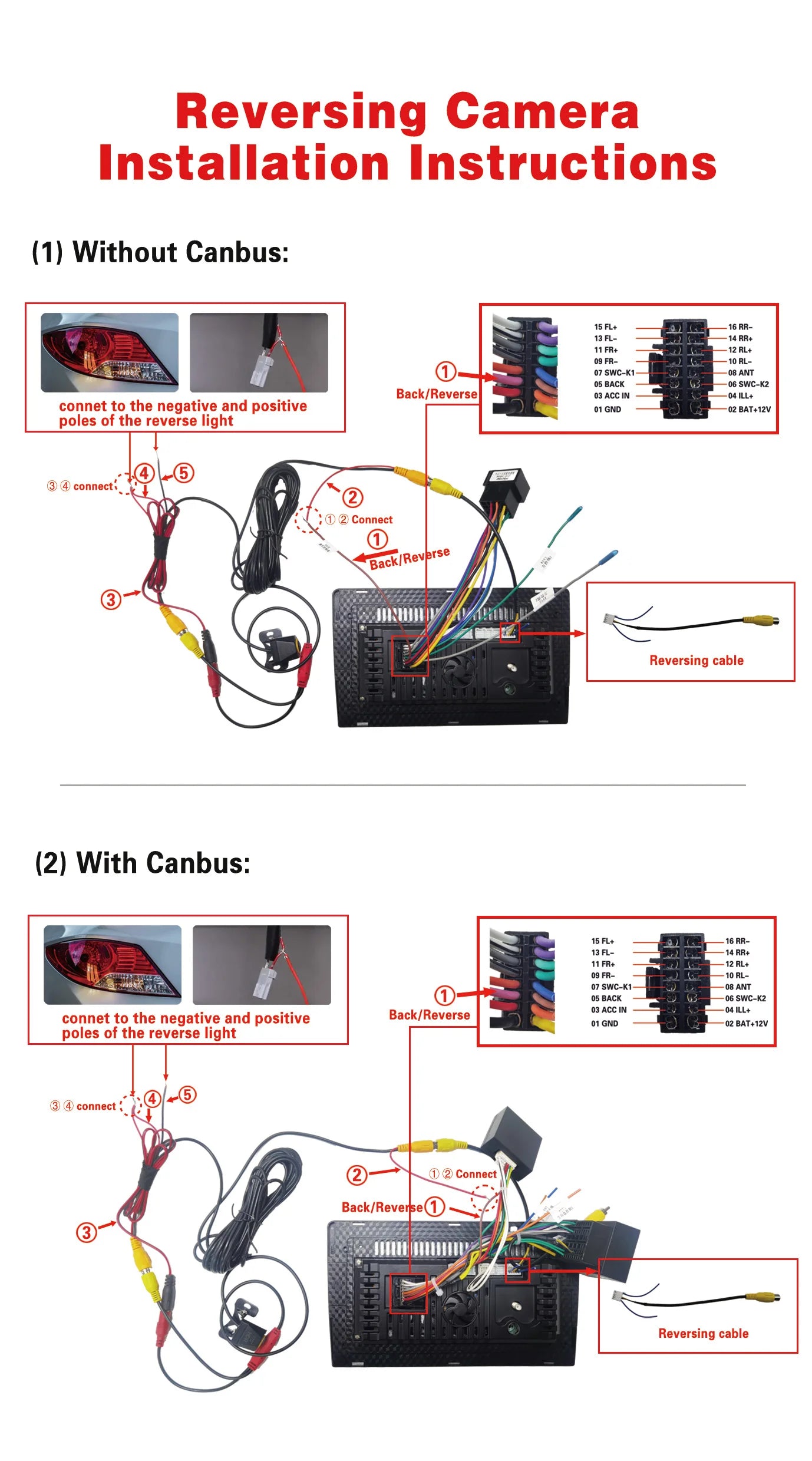 GcPaSr AHD 1920x1080P Car Rear View Camera 200° Fisheye Golden Lens Full HD Night Vision Vehicle back Car reversing Front Camera