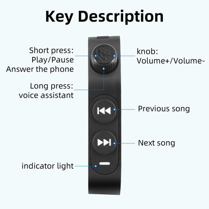 Bluetooth-compatible Wireless Smart Remote Wheels Switch Motorcycle Handlebar Media Controller Phone Remote For Cars Motorbikes