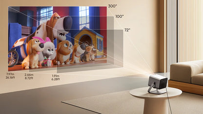 BYINTEK R90 Max Full HD 1080P Projector 4K DLP 2200 ANSI Lumens Android TV 11.0  3D 4K Supported Smart  Home Theater  Projector