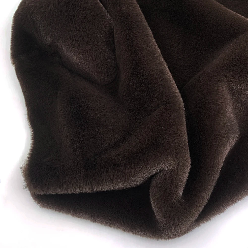 1Pcs 50/80/160cm Faux Rabbit Fur Fabric 100% Polyester 10mm Pile Super Soft Plush Fabric For Handmade Stuffed Toys Sewing Fabric