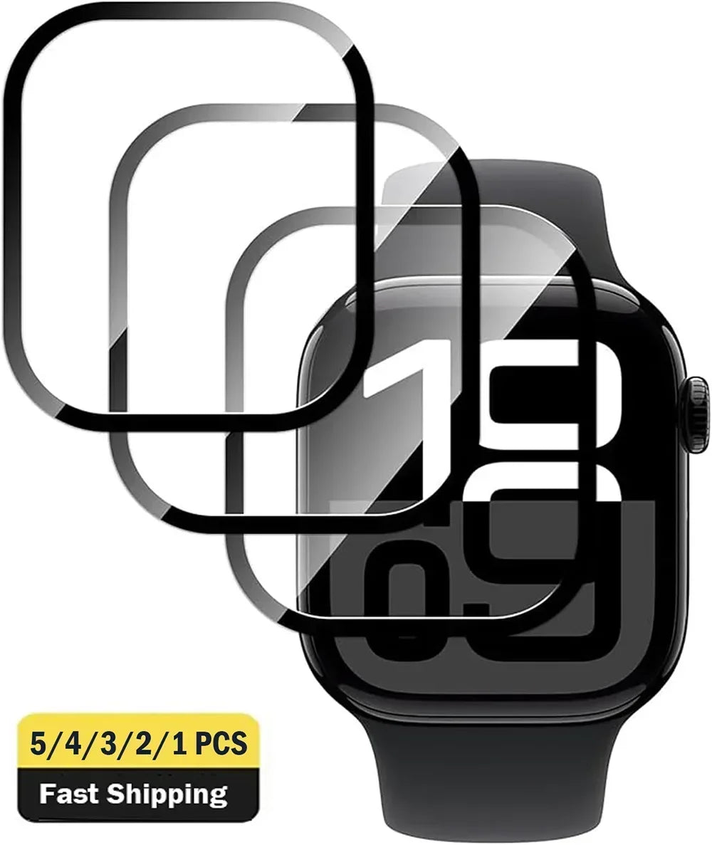 1/2/3/4/5PCS Screen Protector For Apple Watch Series 10 9-8-7-6 5 Se 42-46mm ultra2 49mm 41mm-45mm-40mm-44mm 3D Film Accessories