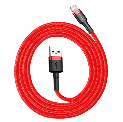 Baseus 7Pin Charge Cable for iPhone 14 13 12 11 Xs X 8 Plus Cable Fast Charging Cable for iPhone iPad Charge Cable USB Data Line