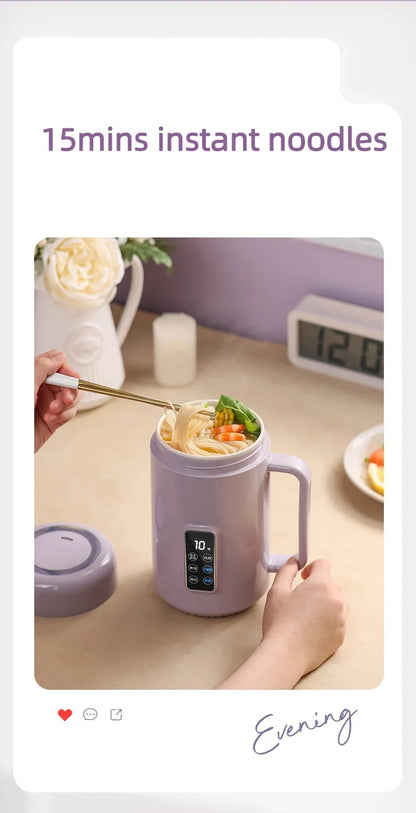 220V /110V Fully Automatic Mini Stew Pot Porridge Pot Household Electric Stew Pot Ceramic BB Soup Porridge Cooker EU/US Plug