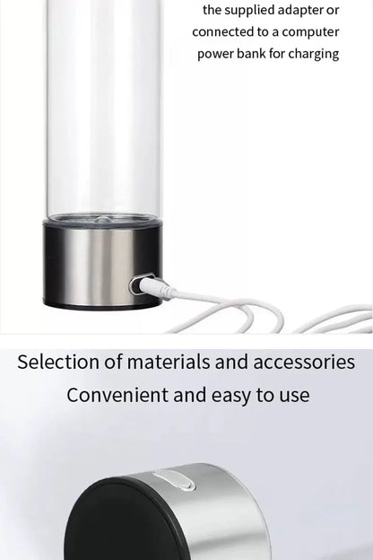 Hydrogen Water Bottle for Home Office Travel and Daily Drinking Portable Hydrogen Water Bottle Generator Water Ionizer Machine