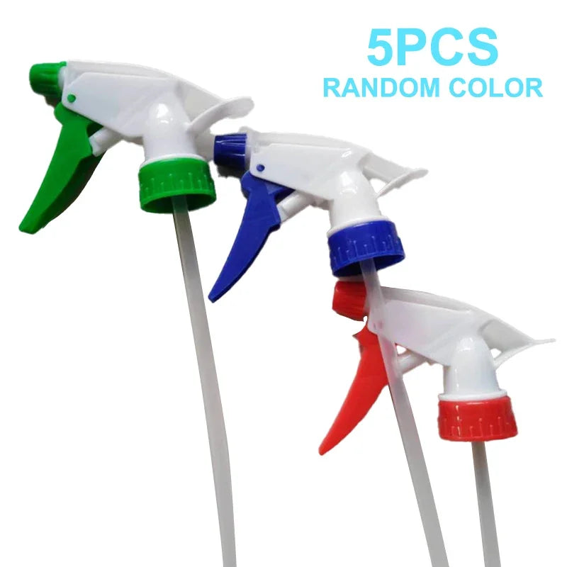5-Pack Trigger Spray Bottles Set Random Colors with Nozzle for Garden And Household Cleaning