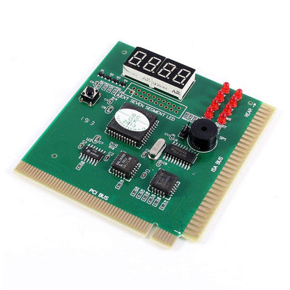 PCI/ISA Test Card 4 Digits, PC motherboard tester, POST code indicator BIOS / diagnostic card for PC